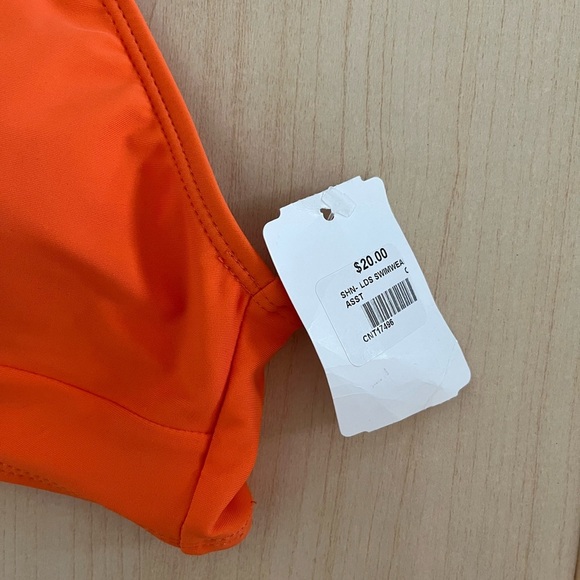 NWT Vibrant Orange Women's Swim Top size large - Picture 3 of 7